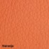 Packung mit 6 Step-Stühlen mit schwarzer Epoxidstruktur und Polsterung aus Baly (Textil) oder Kunstleder in verschiedenen Farben mit Spatenarm - Ökologisches Leder: Orange -  Packung mit 6 Step-Stühlen mit schwarzer Epoxidstruktur und Polsterung aus Baly (Textil) oder Kunstleder in verschiedenen Farben mit Spatenarm - Ökologisches Leder: Orange -